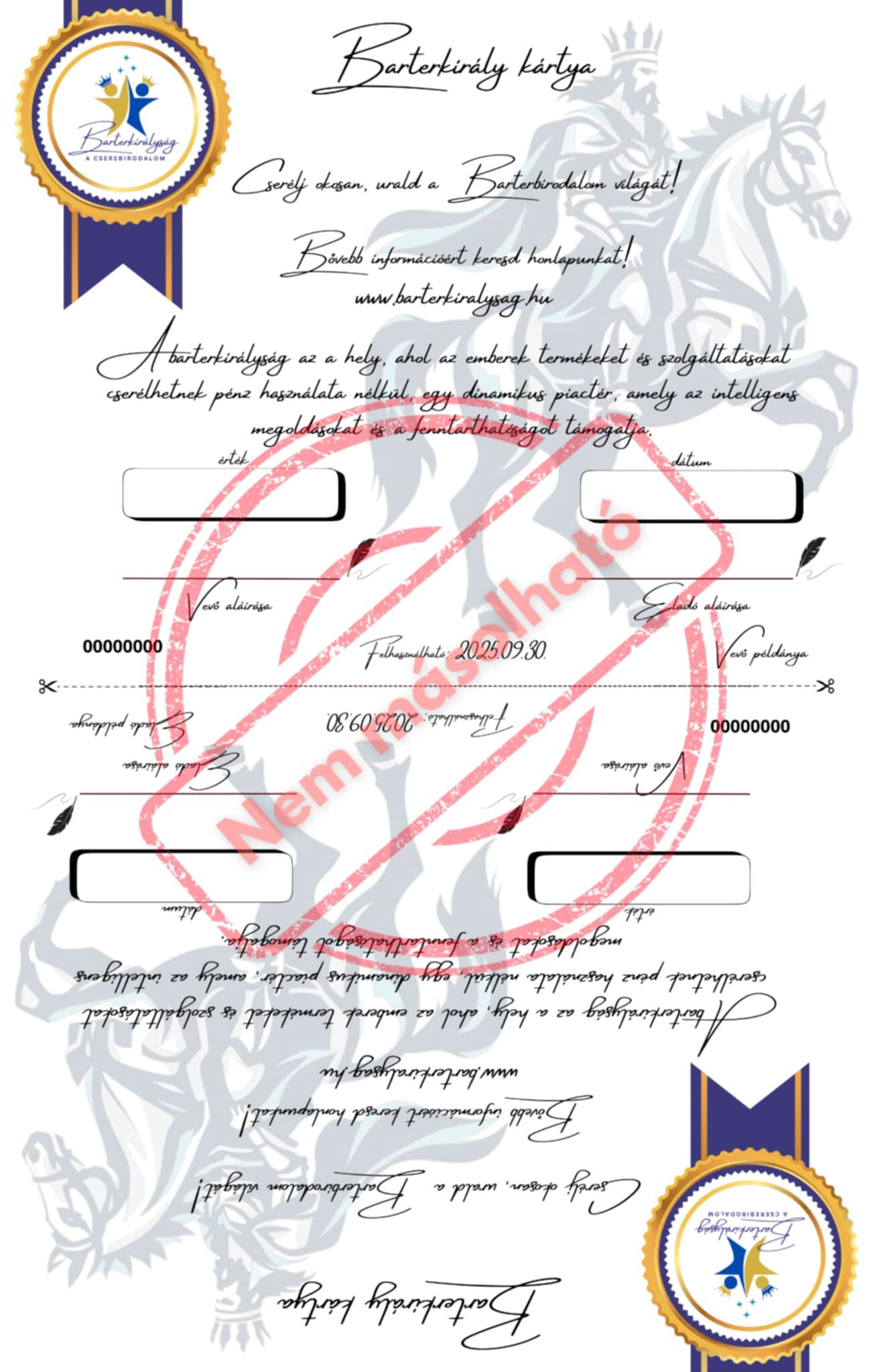 barterkirályság barterkártya barterkirályság barterkártya